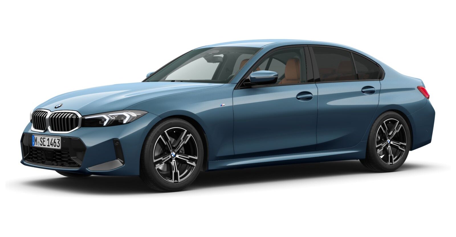 BMW BMW 3er in Blau von vorne