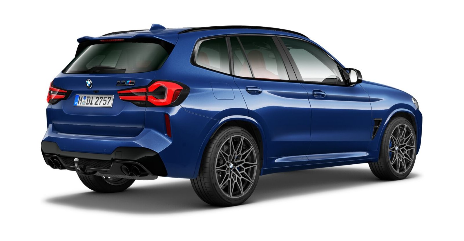 BMW BMW M in Blau von hinten BMW BMW M in Blau von hinten