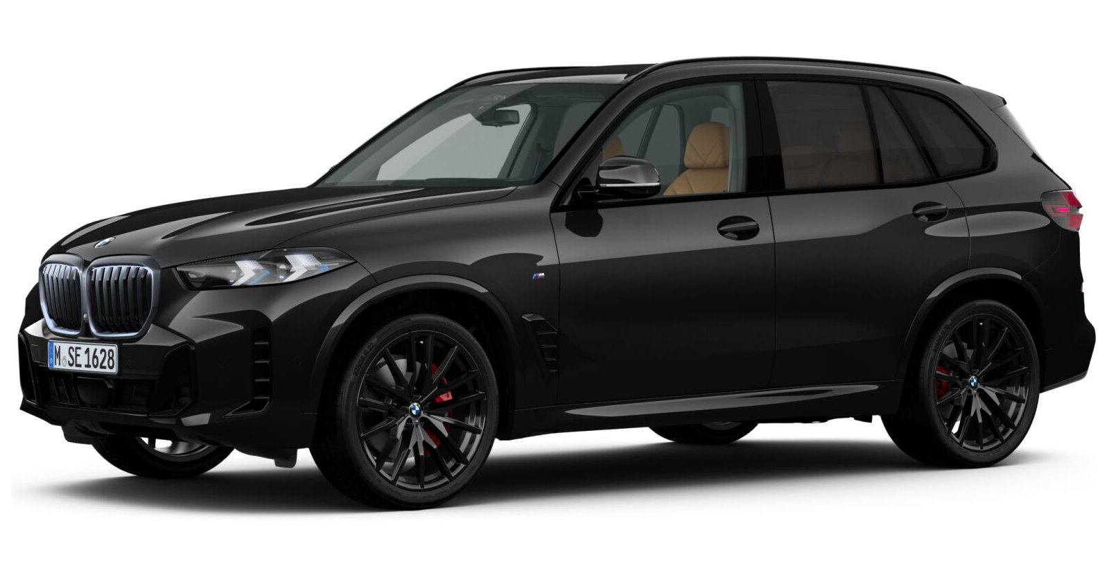 BMW X5 xDrive40d in Schwarz von vorne