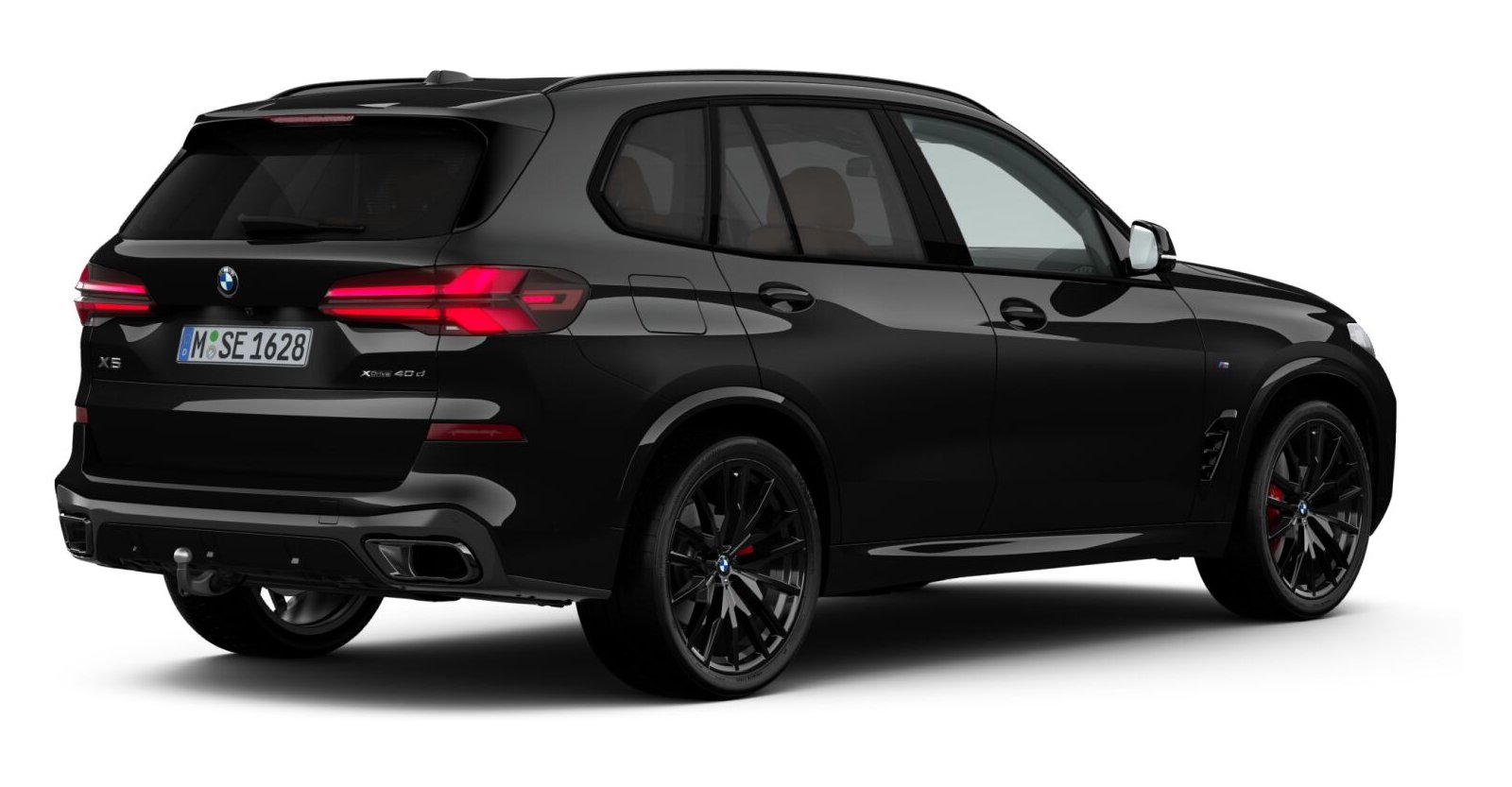 BMW BMW X in Schwarz von hinten