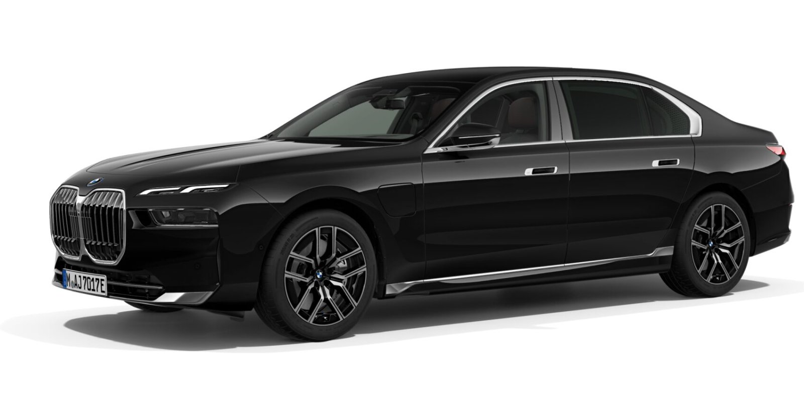 BMW BMW 7er in Schwarz von vorne BMW BMW 7er in Schwarz von vorne