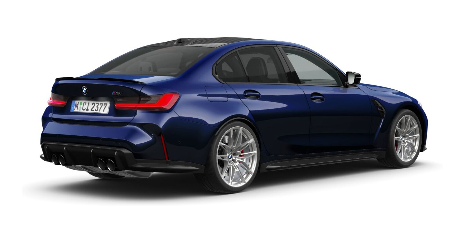 BMW BMW M in Blau von hinten BMW BMW M in Blau von hinten
