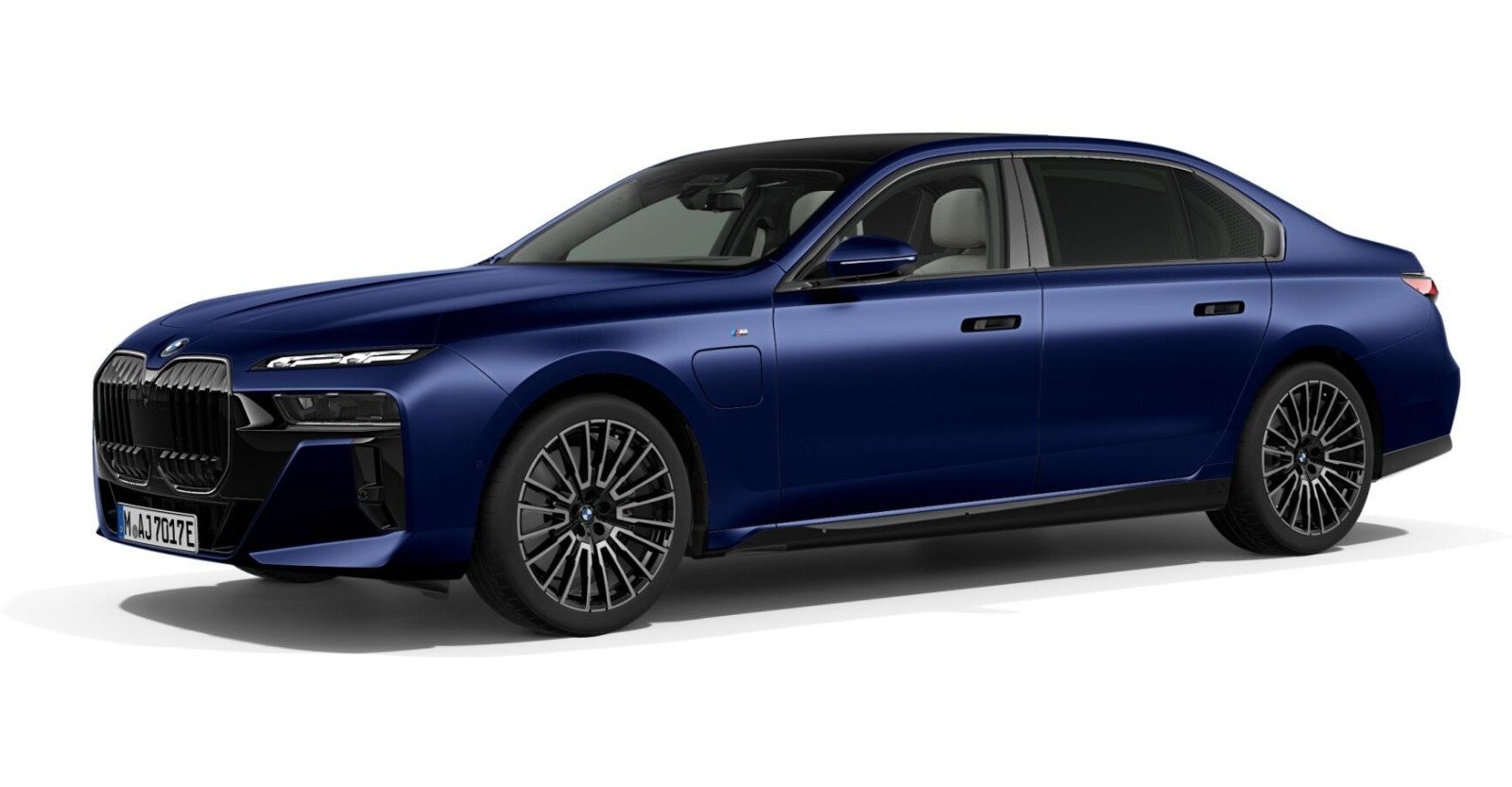 BMW BMW 7er in Blau von vorne BMW BMW 7er in Blau von vorne