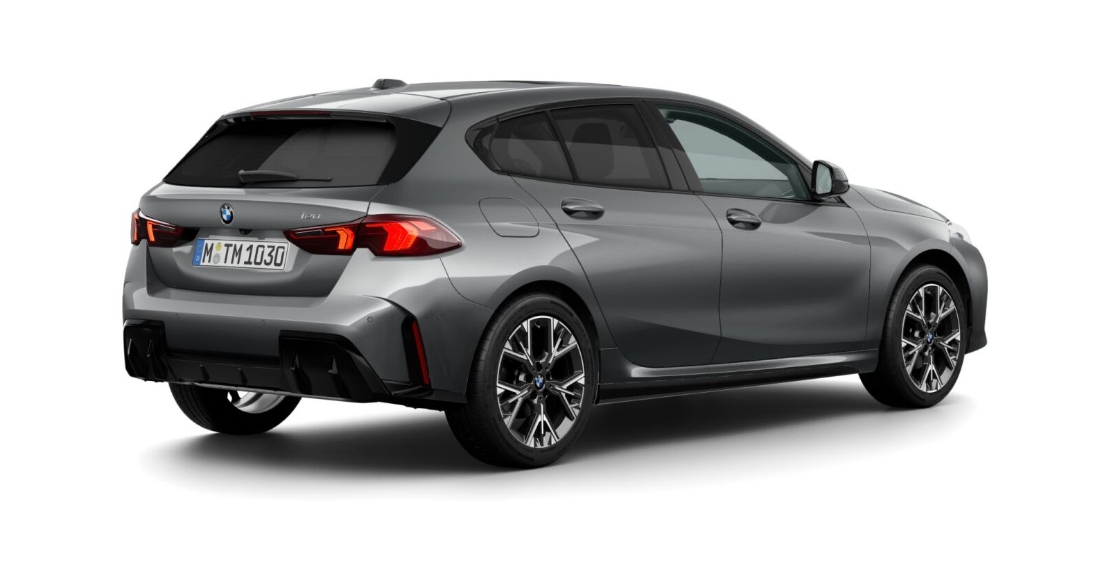 BMW BMW 1er in Grau von hinten