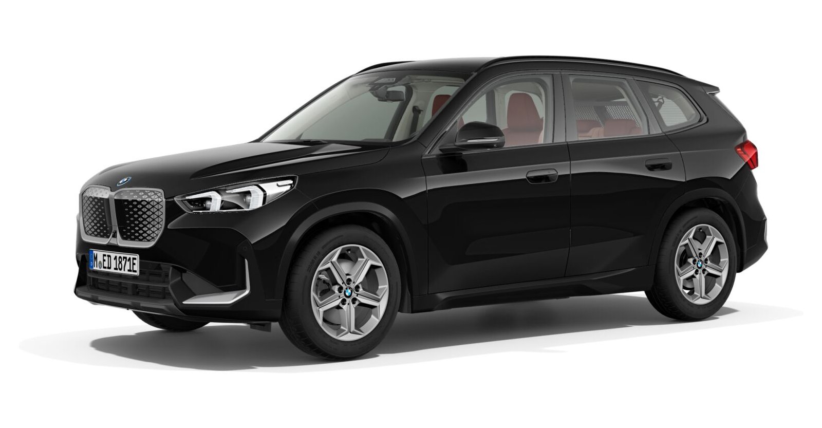 BMW BMW I in Schwarz von vorne BMW BMW I in Schwarz von vorne