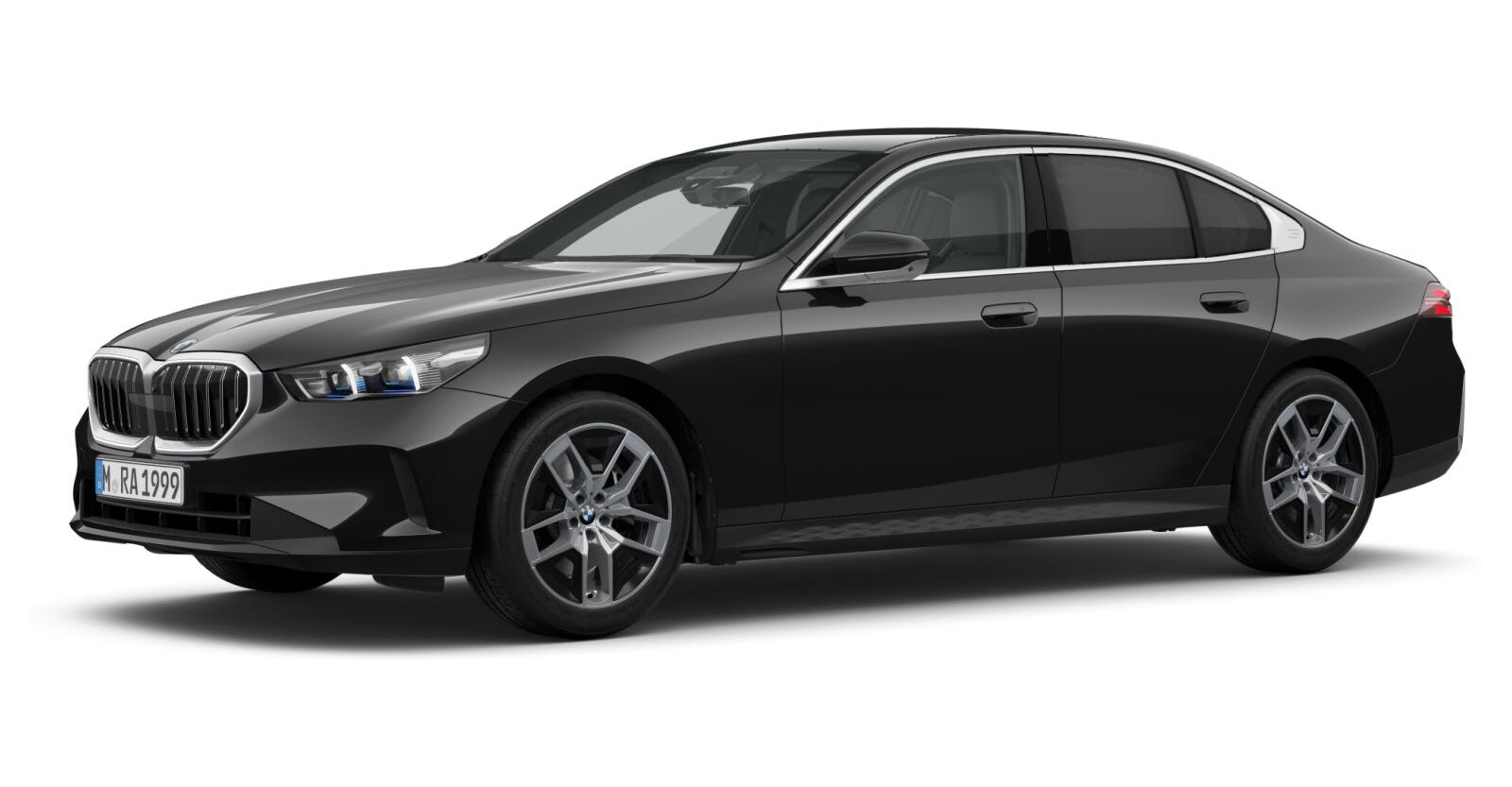 BMW BMW 5er in Schwarz von vorne BMW BMW 5er in Schwarz von vorne