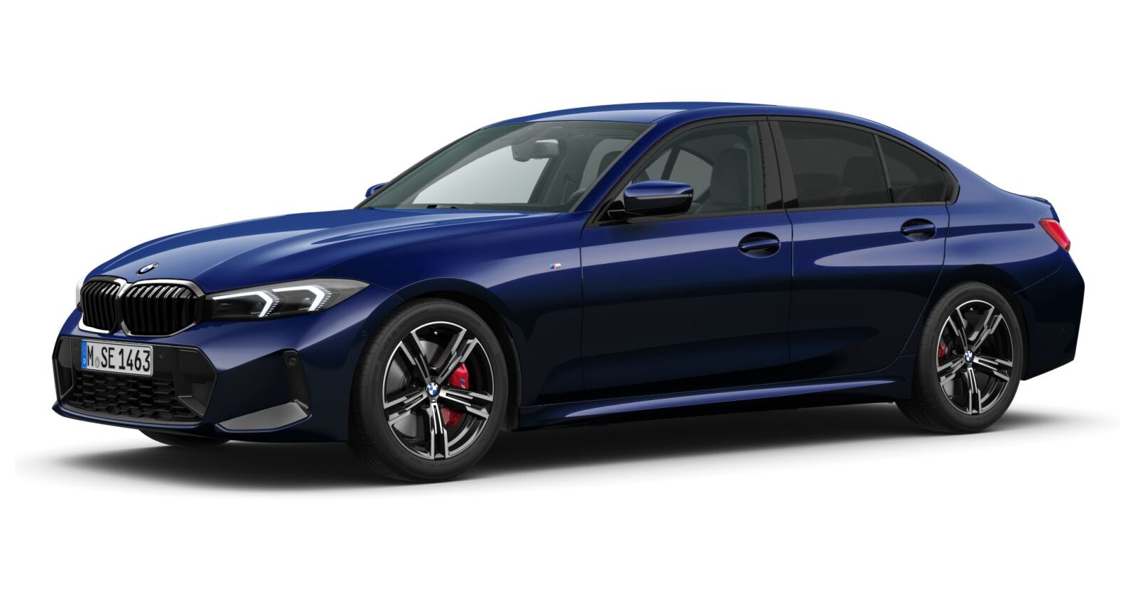BMW BMW 3er in Blau von vorne BMW BMW 3er in Blau von vorne