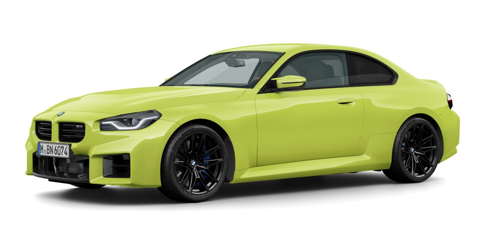 BMW BMW M in Gelb von vorne BMW BMW M in Gelb von vorne