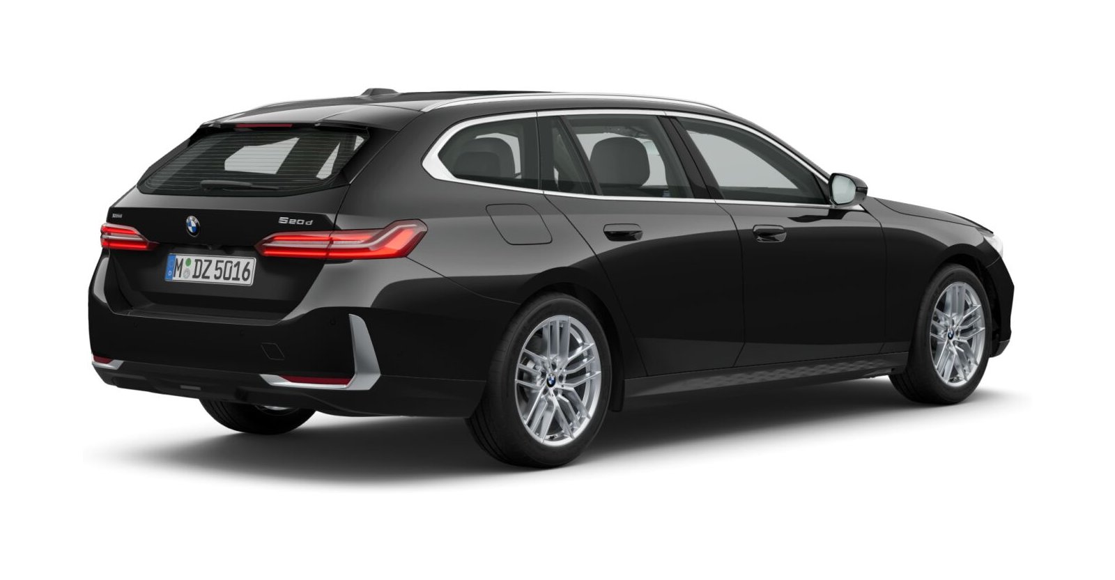 BMW BMW 5er in Schwarz von hinten BMW BMW 5er in Schwarz von hinten