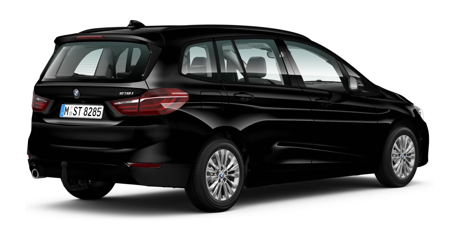 BMW BMW 2er in Schwarz von hinten BMW BMW 2er in Schwarz von hinten