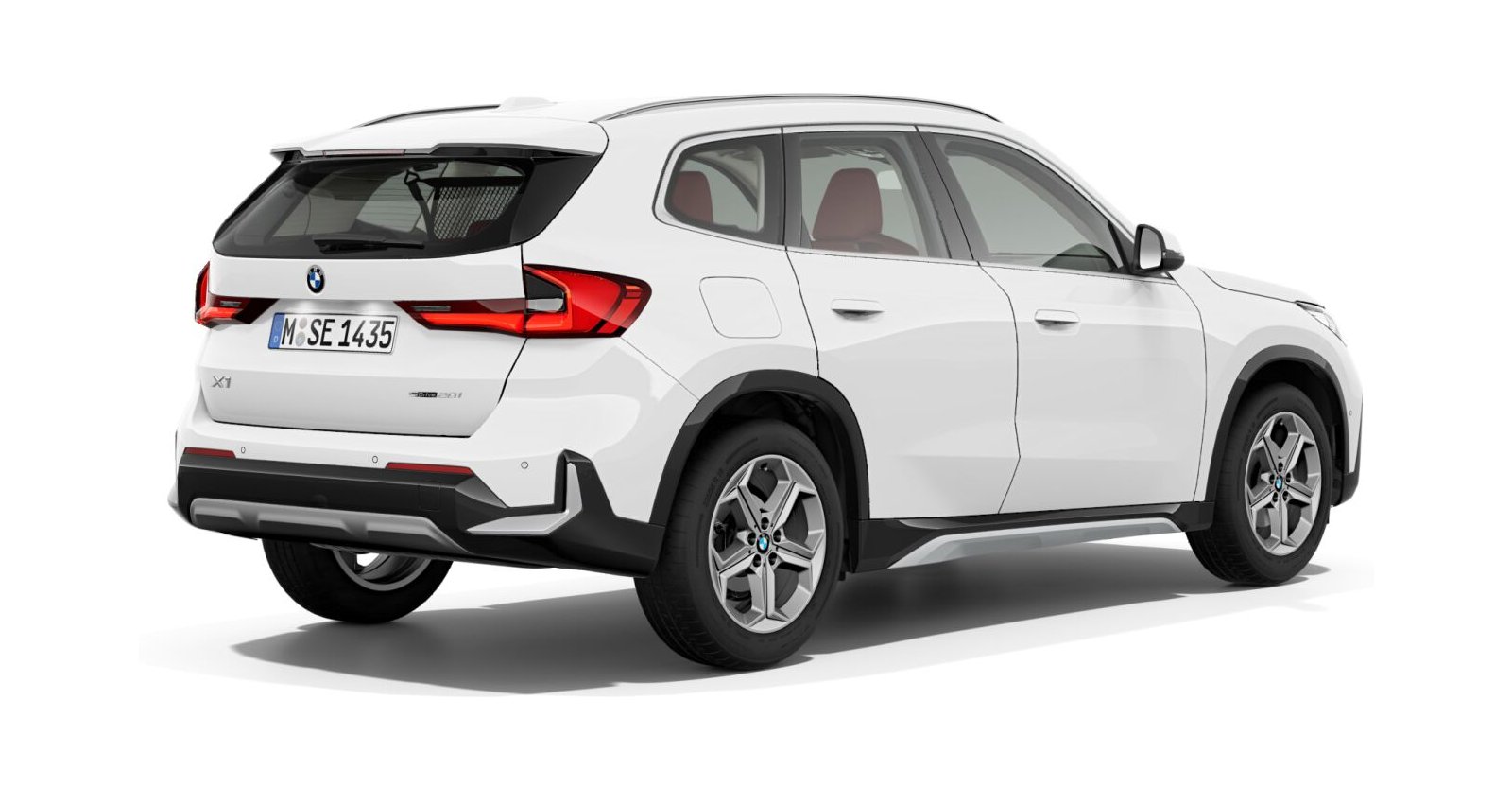 BMW BMW X in Weiß von hinten BMW BMW X in Weiß von hinten