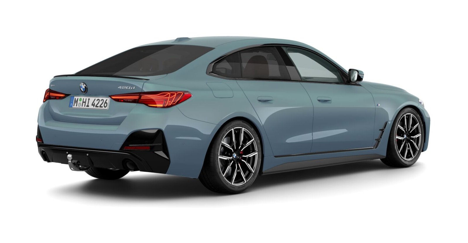 BMW BMW 4er in Grün von hinten