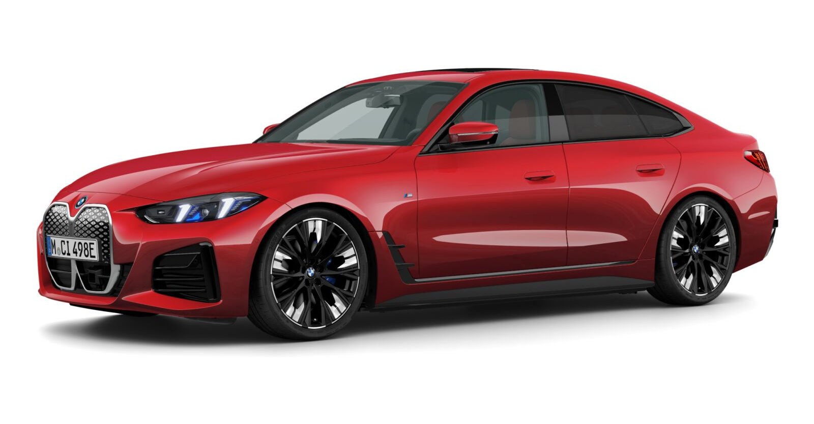 BMW BMW I in Rot von vorne