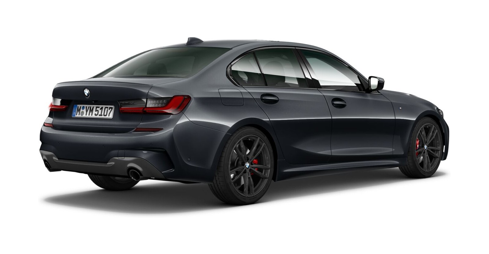 BMW BMW 3er in Grau von hinten BMW BMW 3er in Grau von hinten