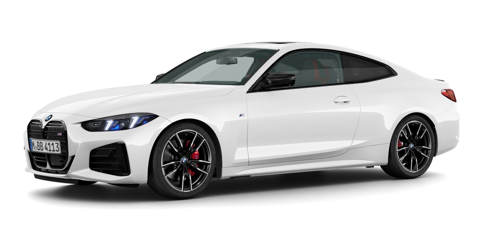 BMW BMW 4er in Weiß von vorne BMW BMW 4er in Weiß von vorne