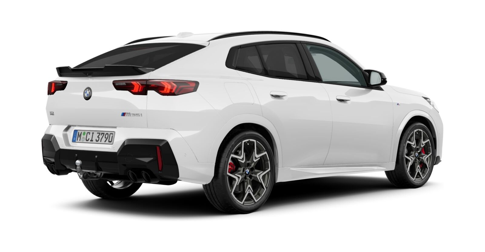BMW BMW X in Weiß von hinten BMW BMW X in Weiß von hinten
