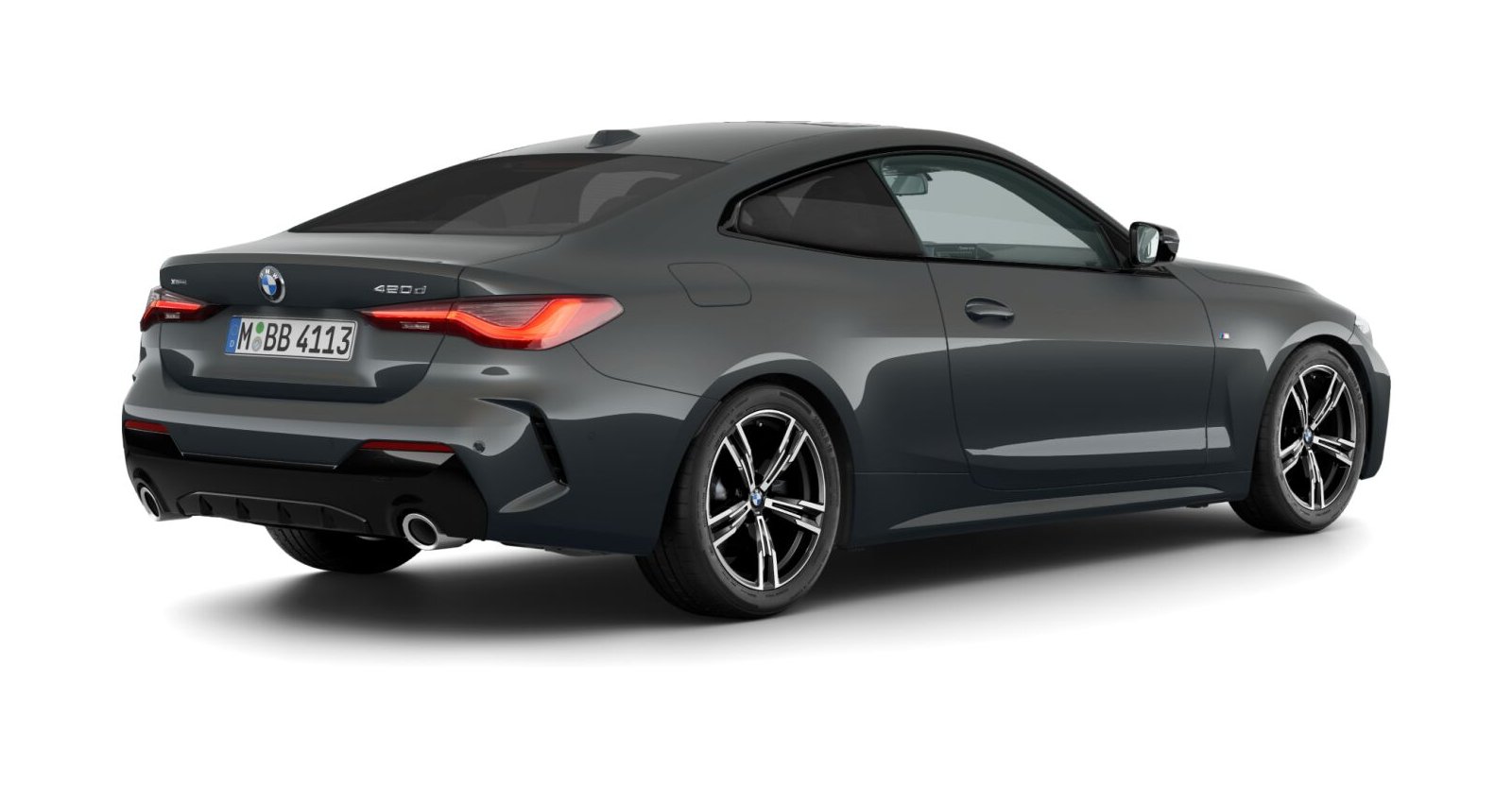 BMW BMW 4er in Grau von hinten