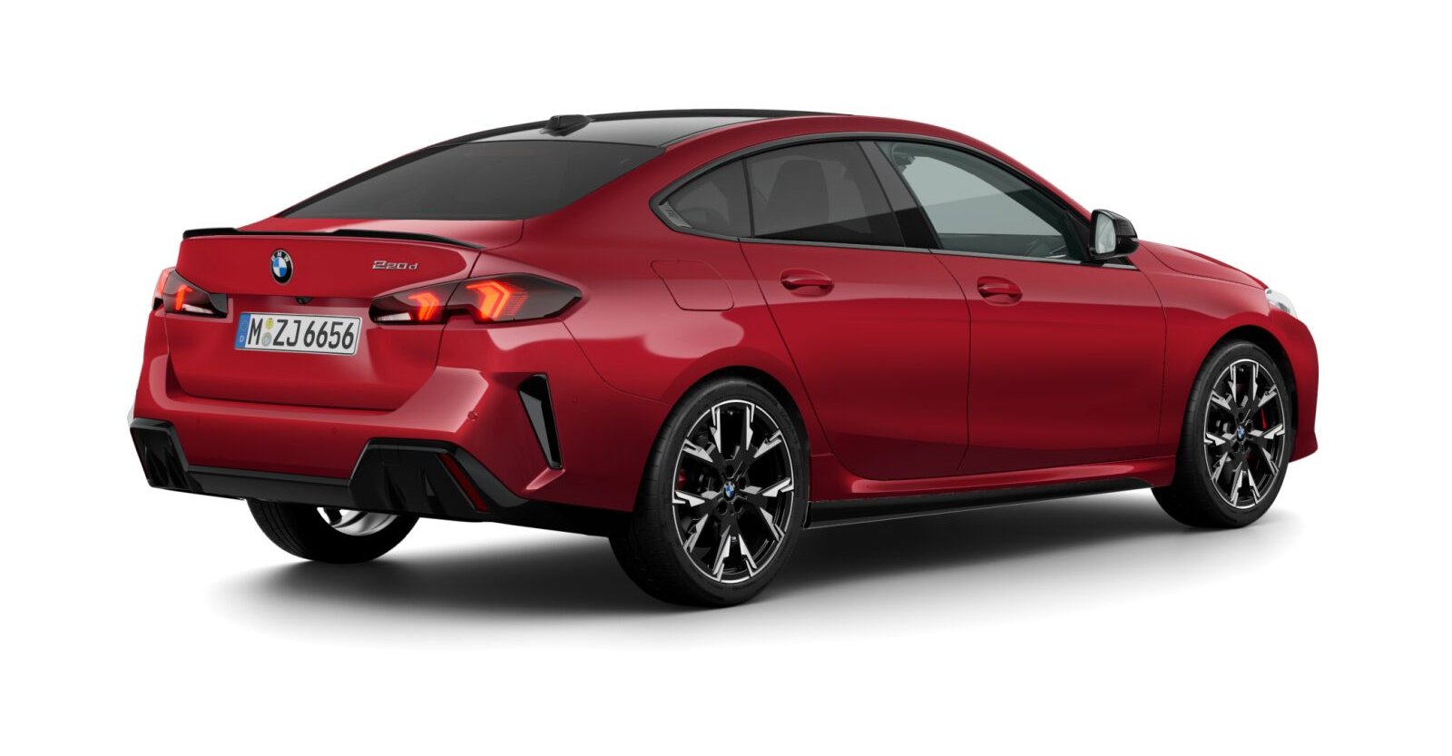 BMW BMW 2er in Rot von hinten