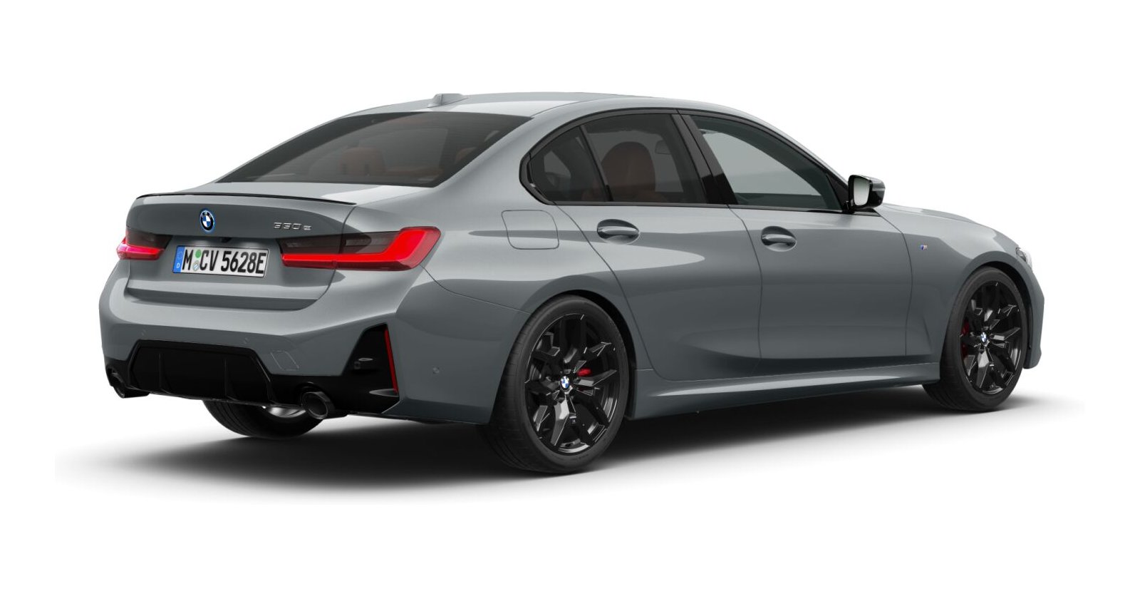 BMW BMW 3er in Grau von hinten BMW BMW 3er in Grau von hinten