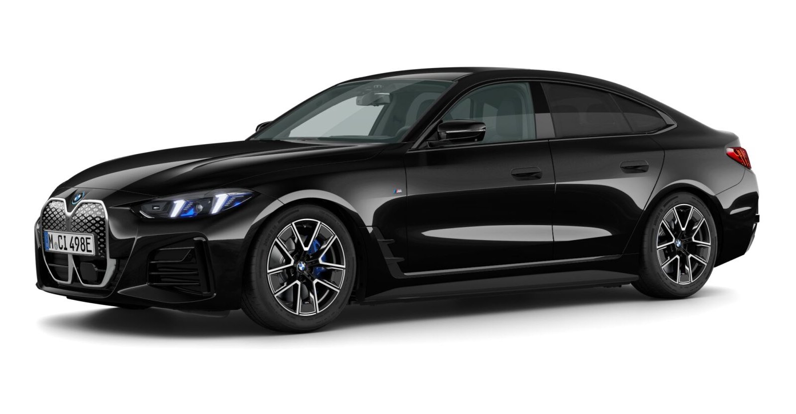BMW BMW I in Schwarz von vorne