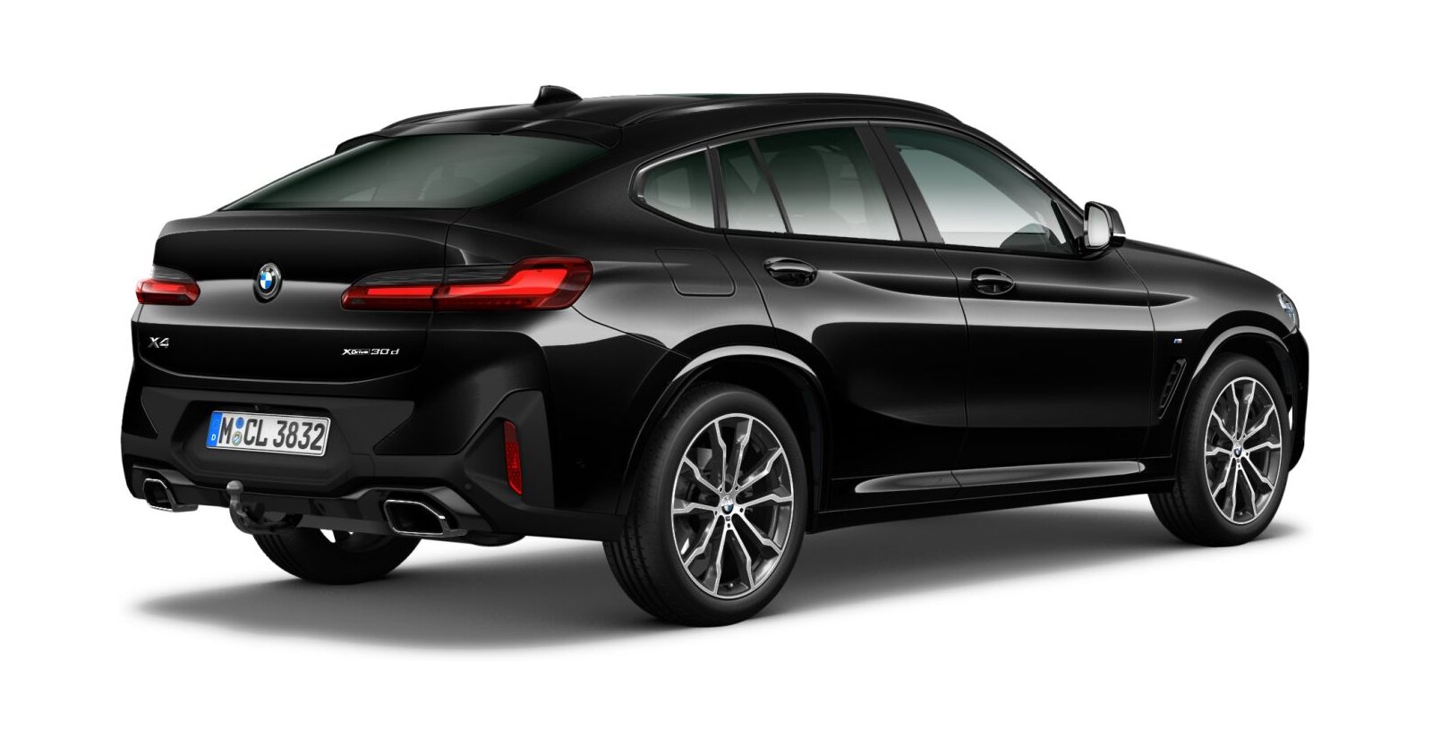 BMW BMW X in Schwarz von hinten BMW BMW X in Schwarz von hinten
