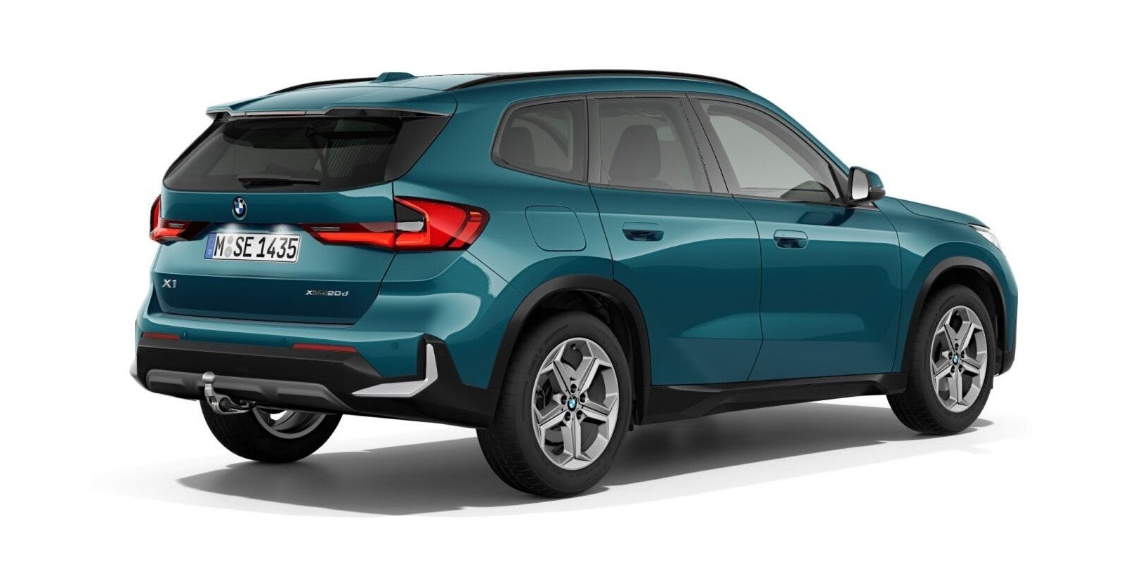 BMW BMW X in Blau von hinten BMW BMW X in Blau von hinten