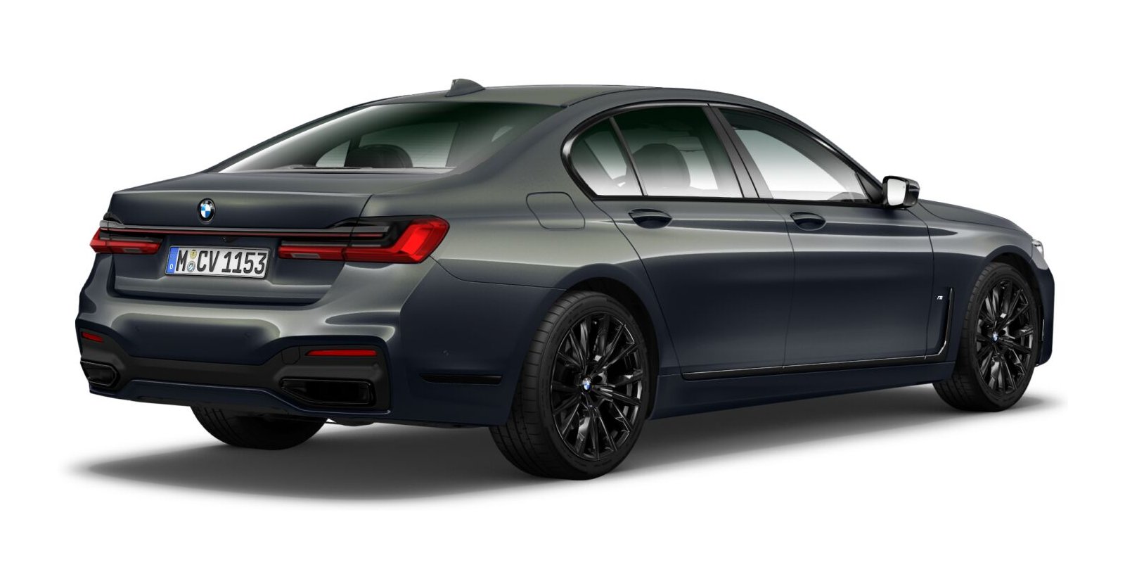 BMW BMW 7er in Grau von hinten BMW BMW 7er in Grau von hinten