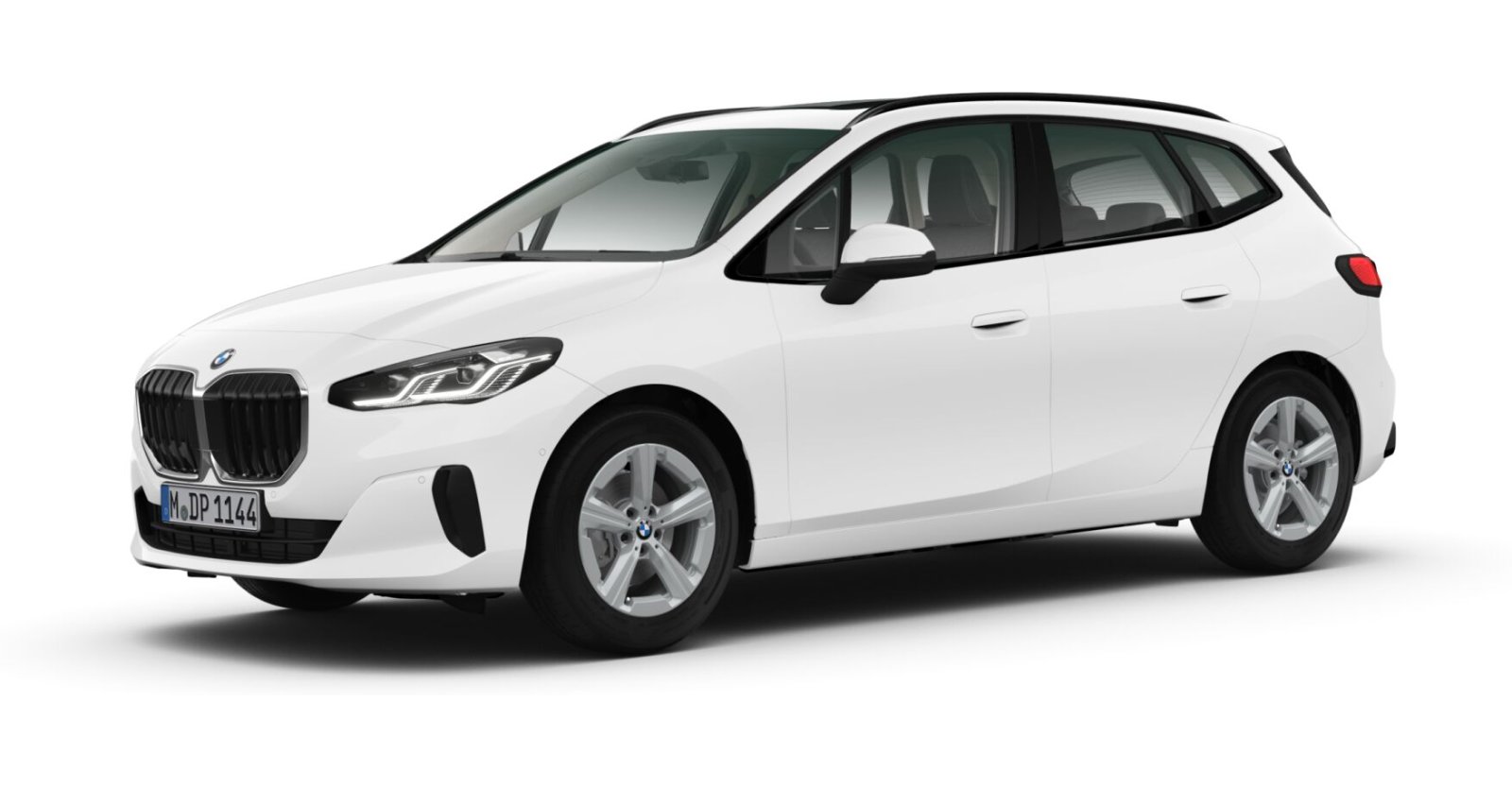 BMW 220i Active Tourer in Weiß von vorne