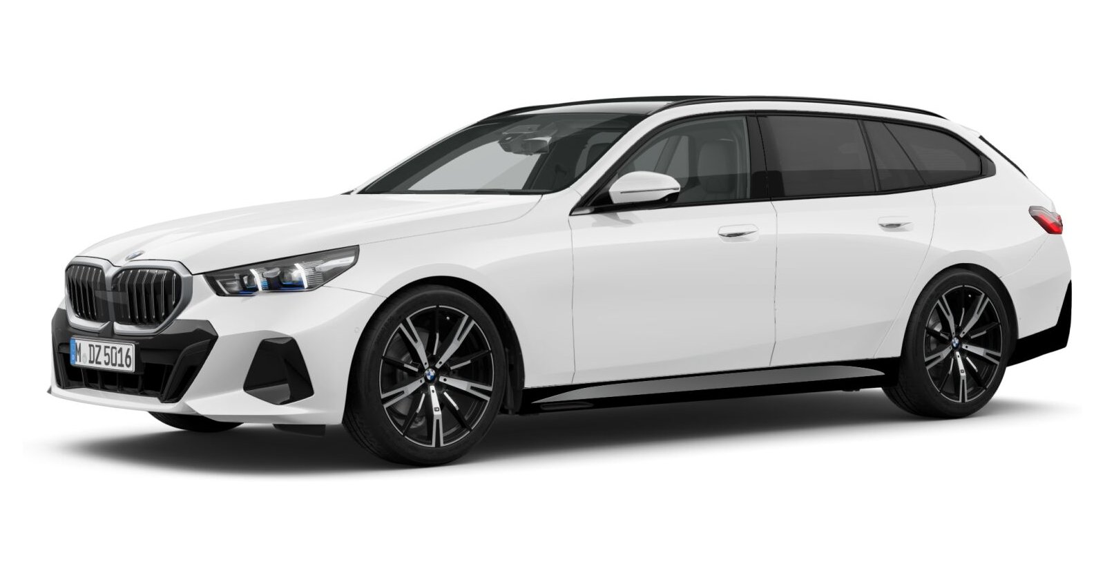 BMW BMW 5er in Weiß von vorne