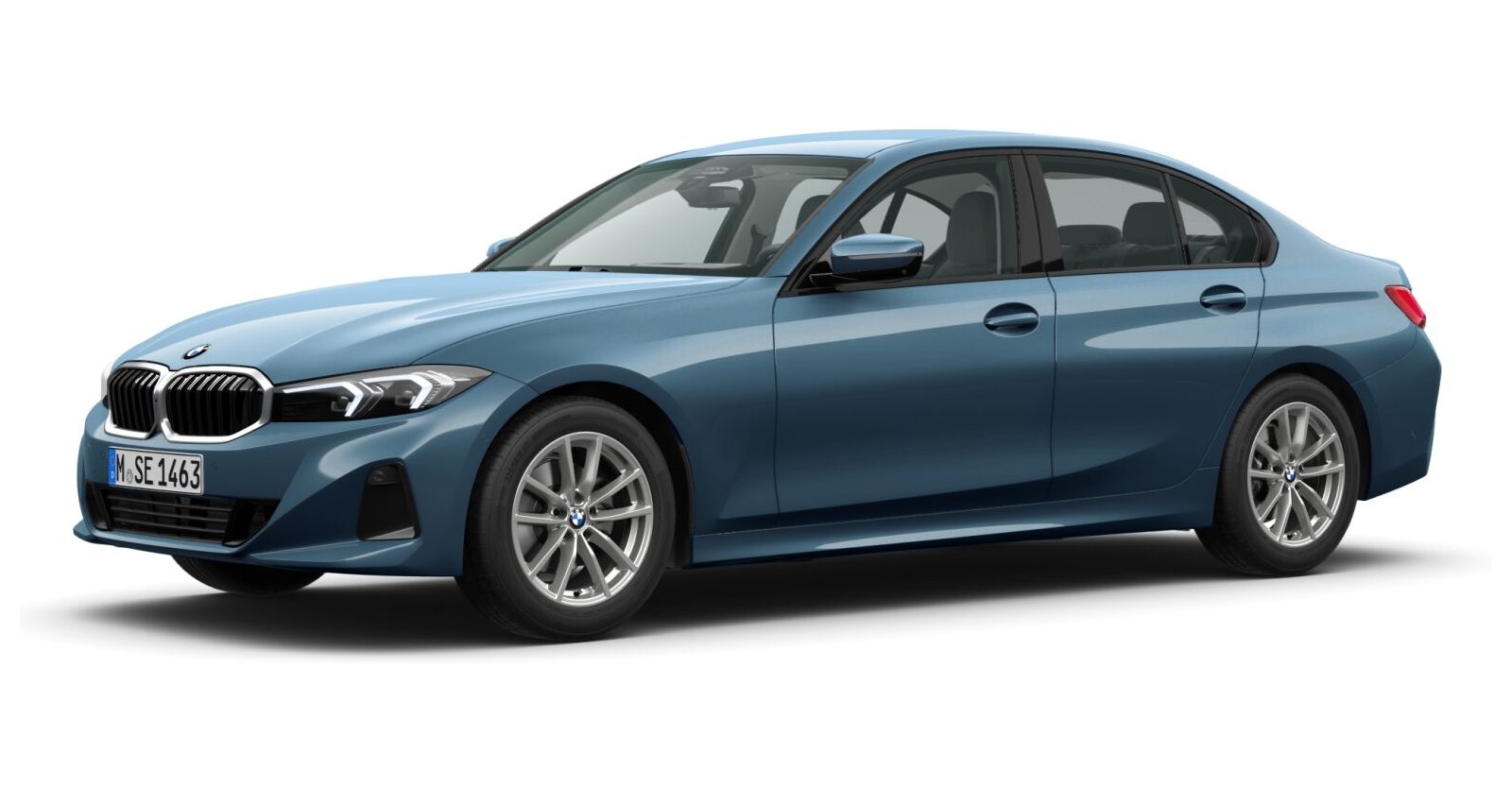 BMW BMW 3er in Blau von vorne