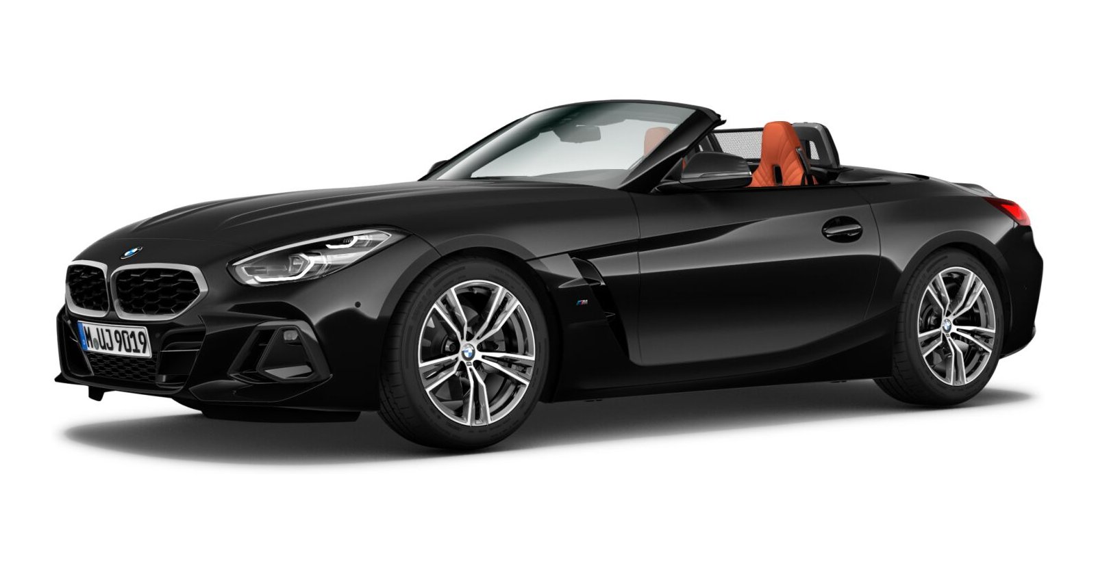 BMW Z4 sDrive30i in Schwarz von vorne