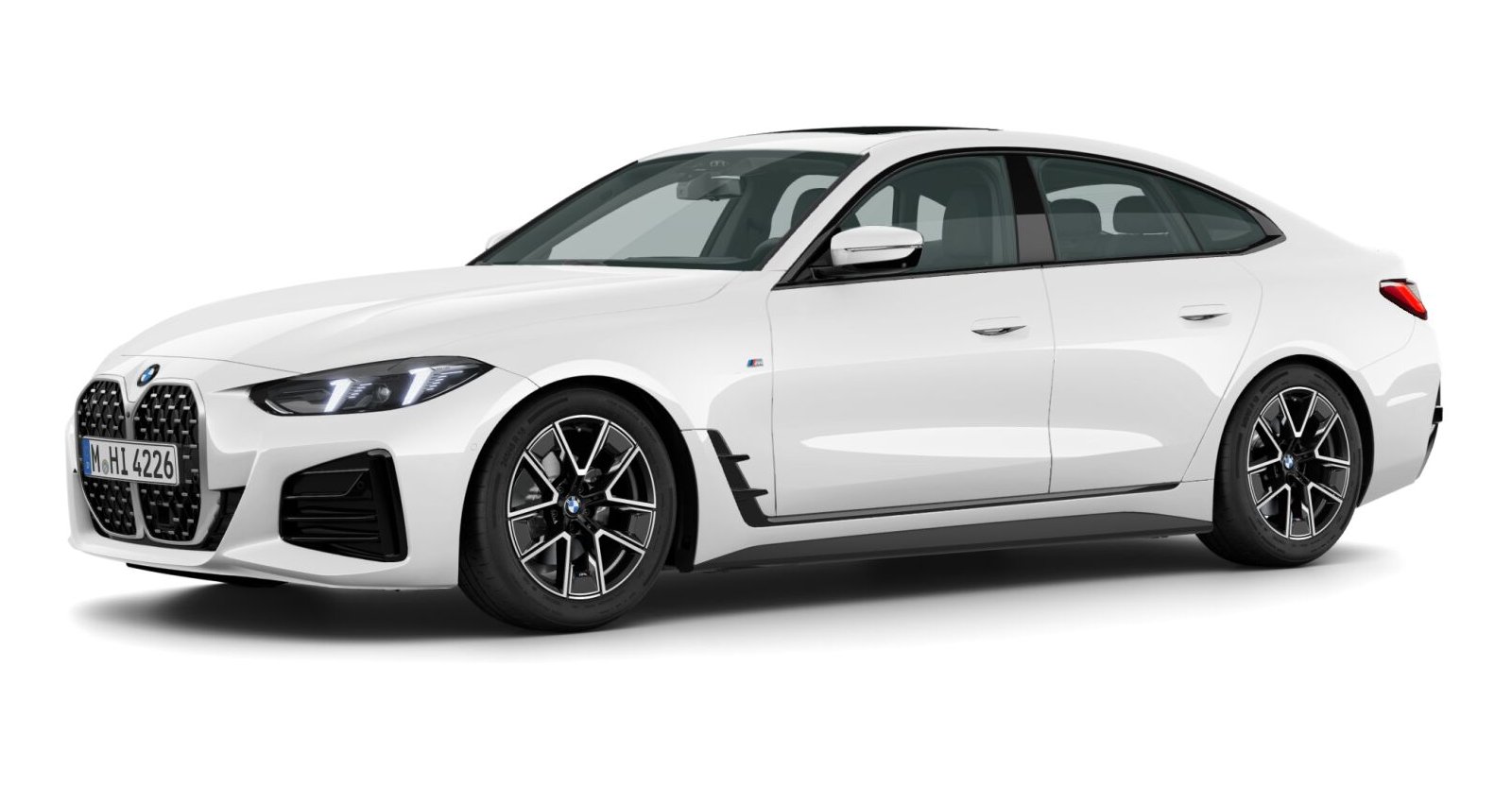 BMW BMW 4er in Weiß von vorne