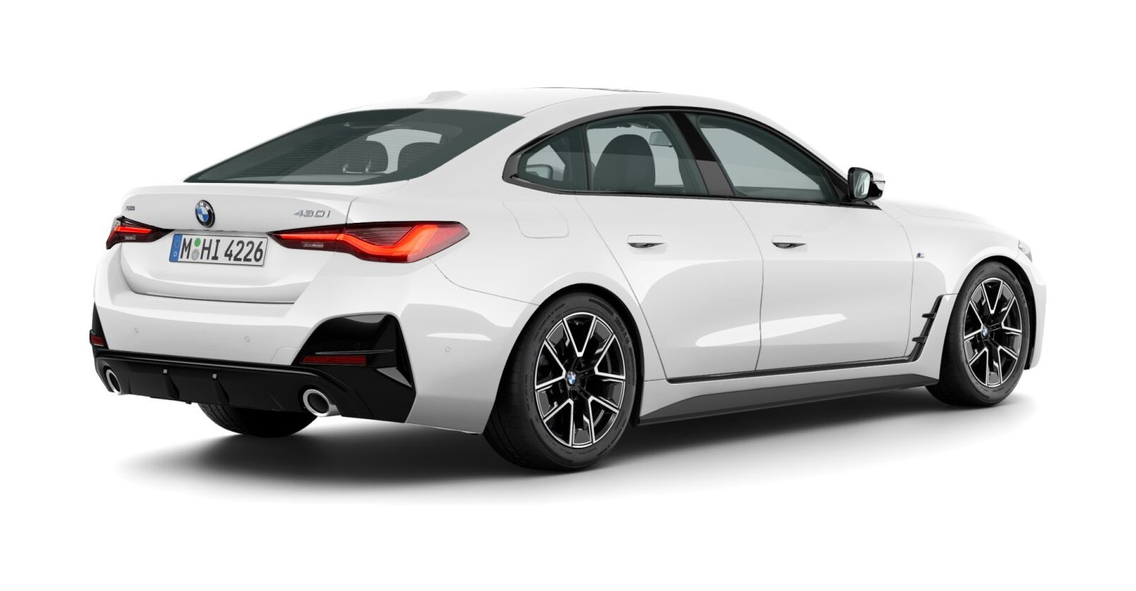 BMW BMW 4er in Weiß von hinten