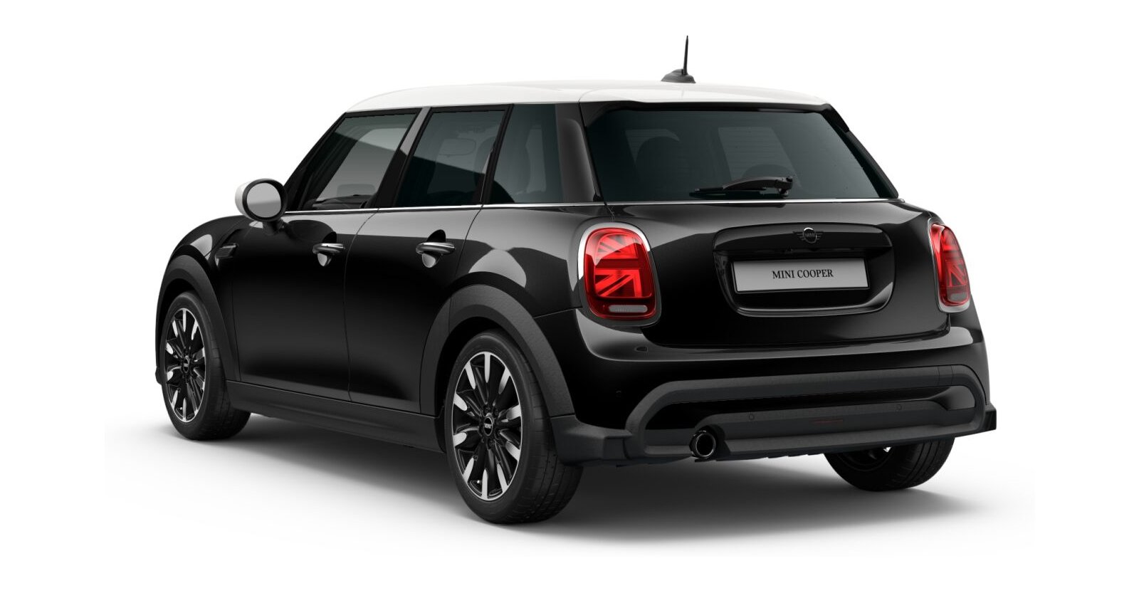 MINI MINI 5-Türer in Schwarz von hinten MINI MINI 5-Türer in Schwarz von hinten