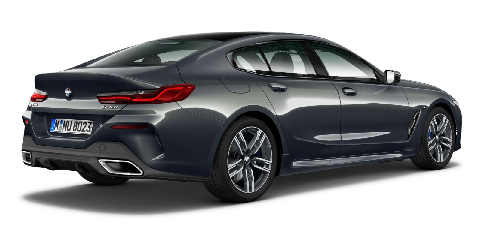 BMW BMW 8er in Grau von hinten BMW BMW 8er in Grau von hinten