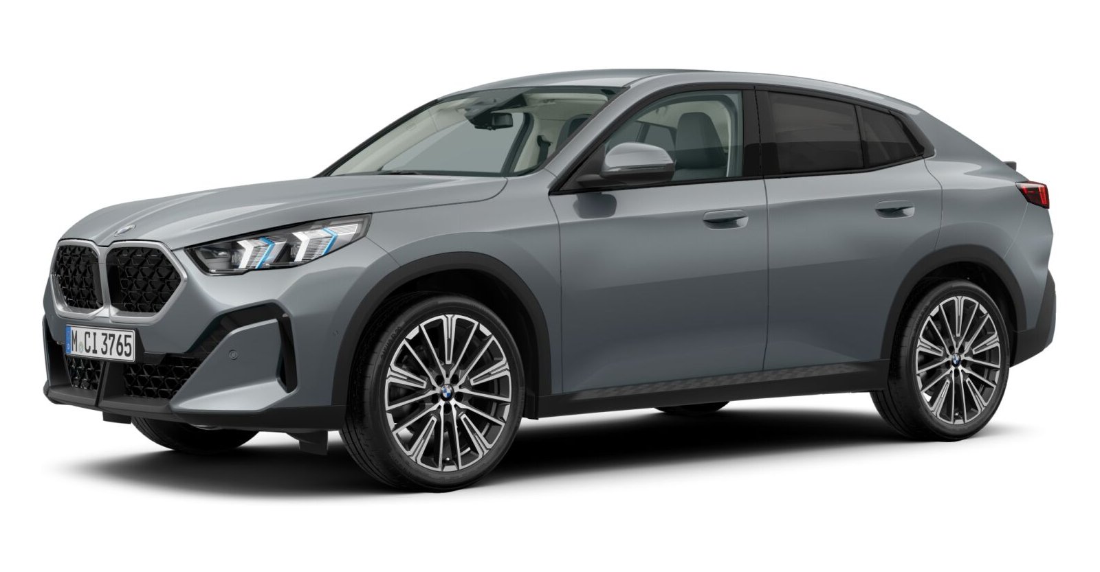 BMW X2 sDrive20d in Grau von vorne