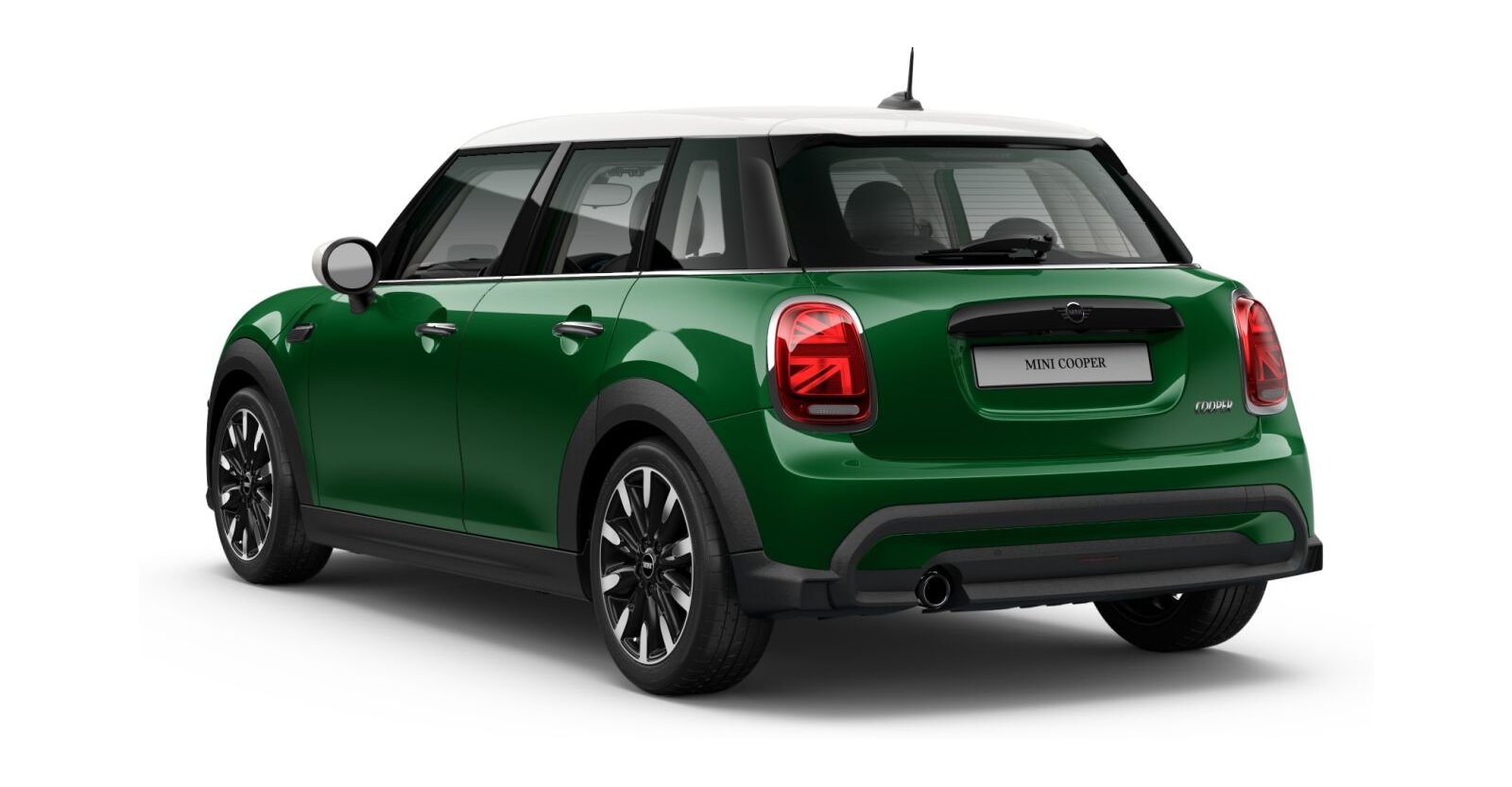 MINI MINI 5-Türer in Grün von hinten