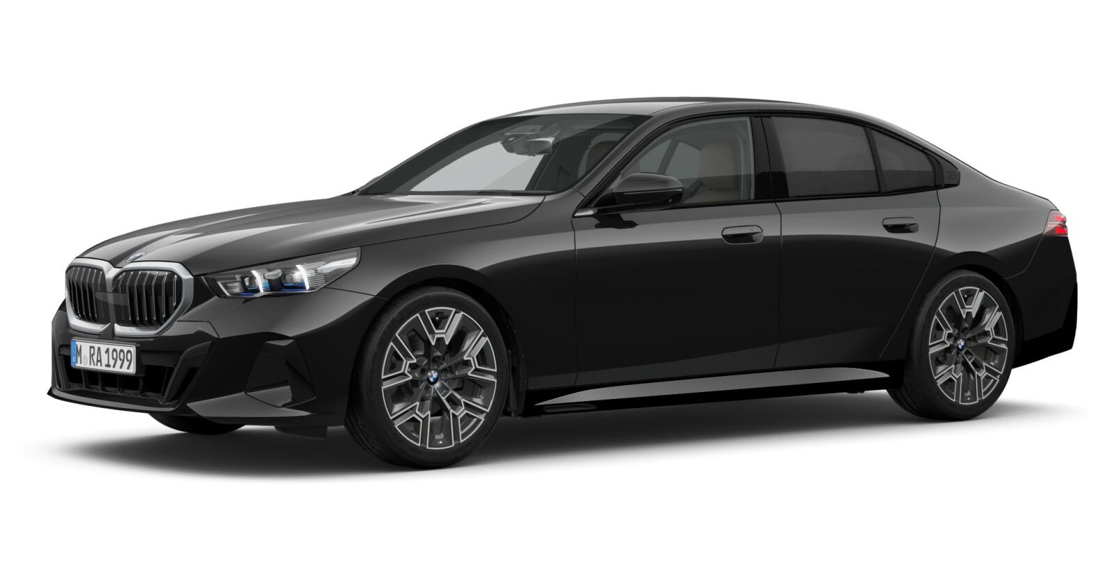 BMW BMW 5er in Schwarz von vorne BMW BMW 5er in Schwarz von vorne