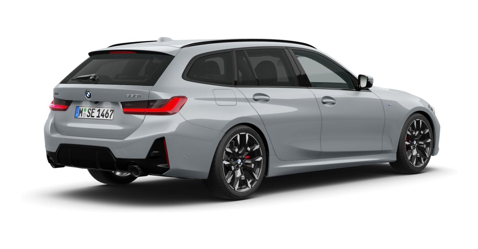 BMW BMW 3er in Grau von hinten