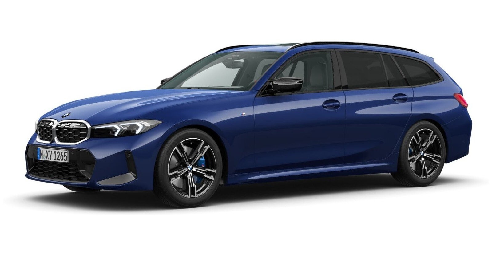 BMW BMW 3er in Blau von vorne BMW BMW 3er in Blau von vorne