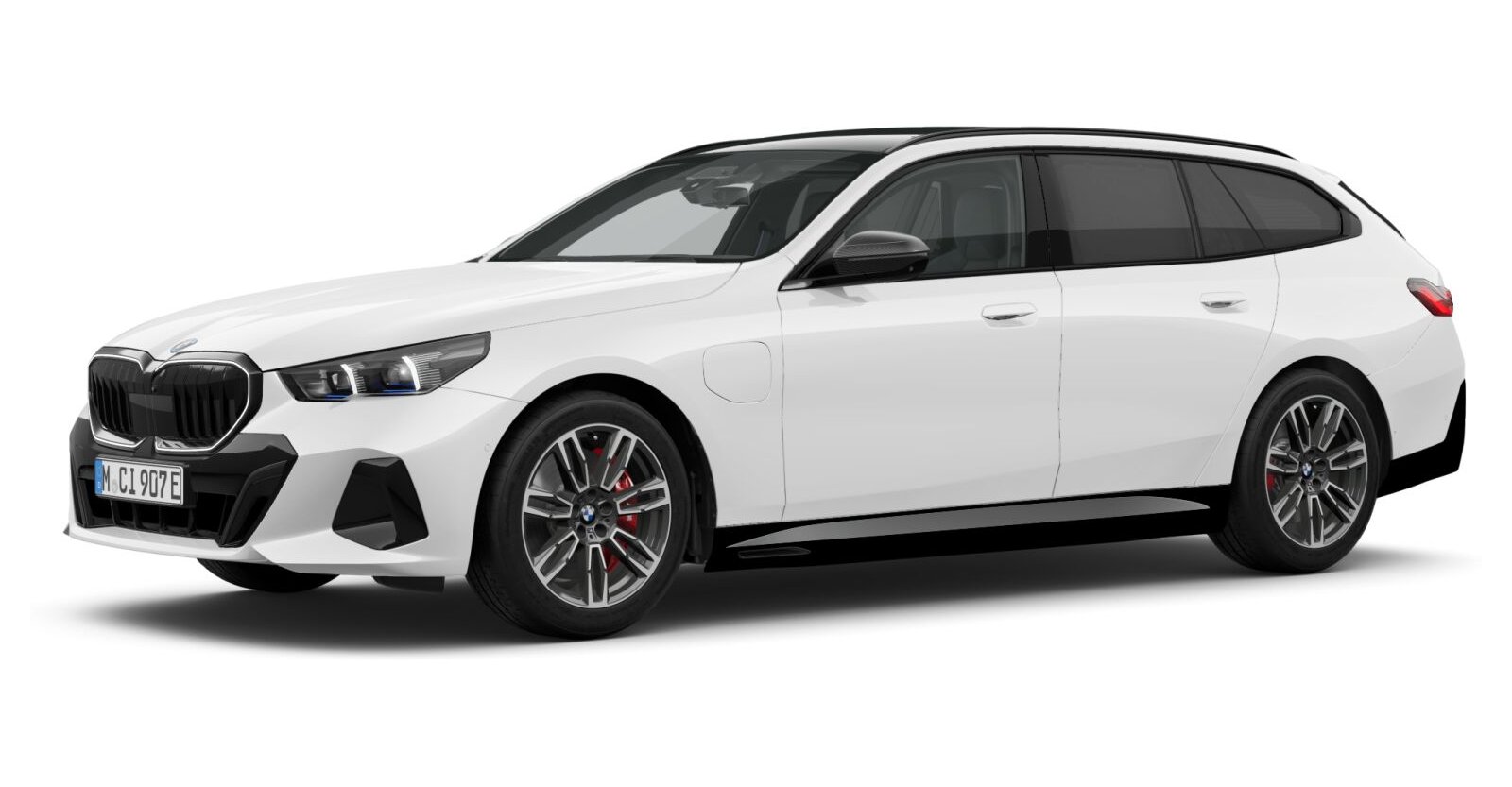 BMW BMW 5er in Weiß von vorne BMW BMW 5er in Weiß von vorne