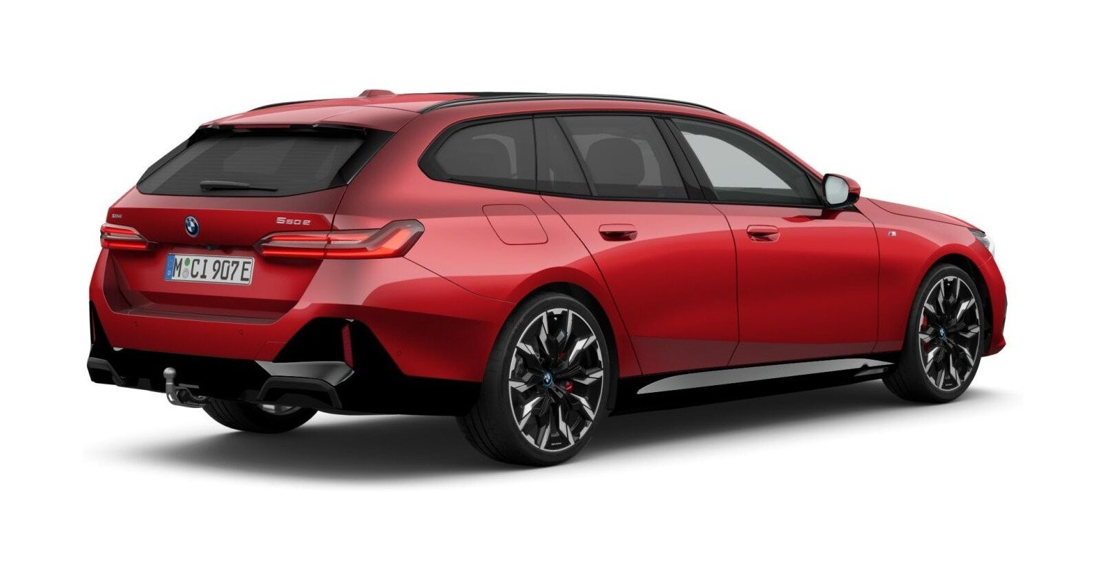 BMW BMW 5er in Rot von hinten BMW BMW 5er in Rot von hinten