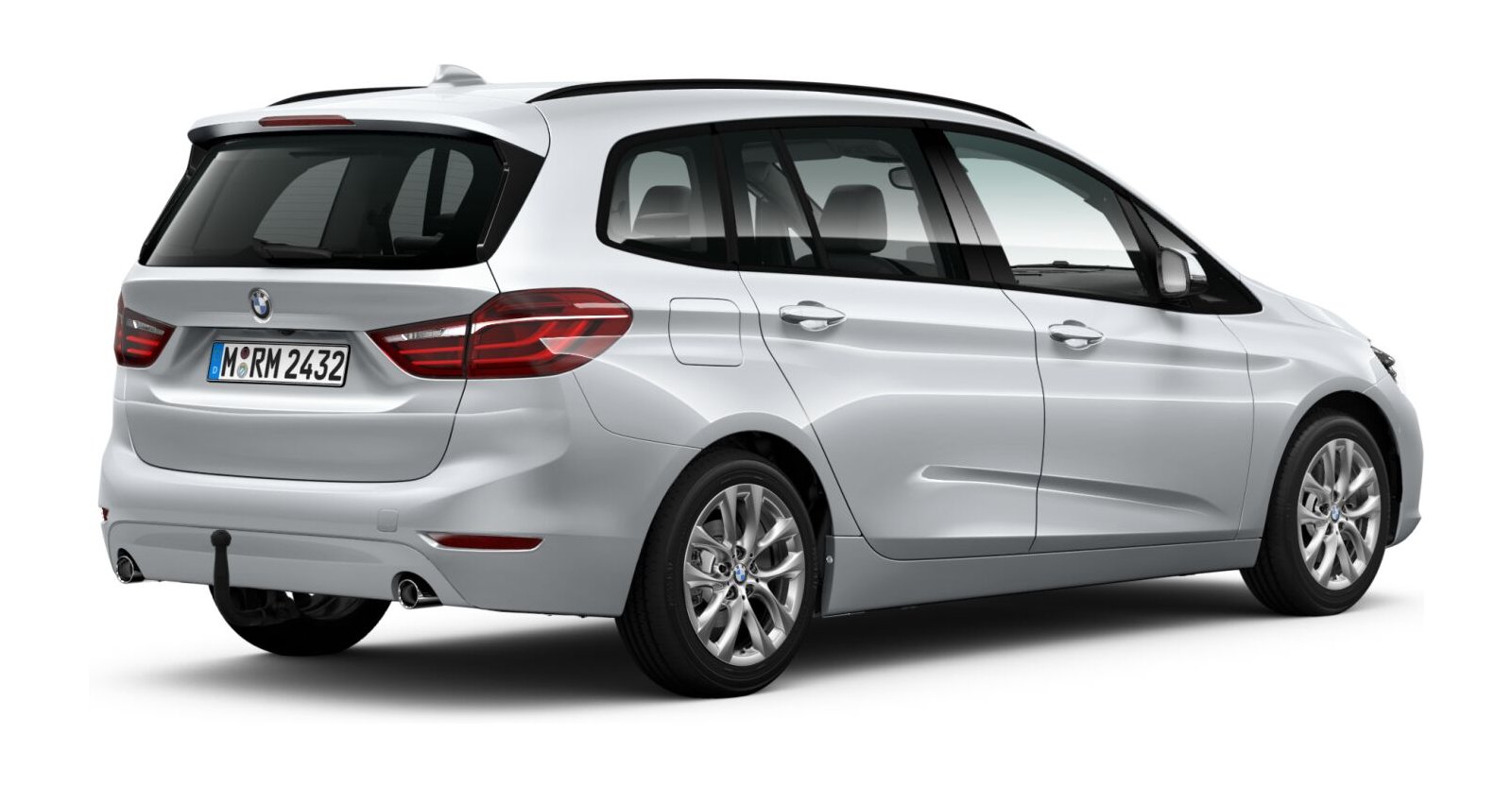 BMW BMW 2er in Silber von hinten BMW BMW 2er in Silber von hinten