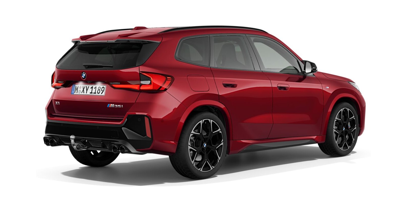 BMW BMW X in Rot von hinten