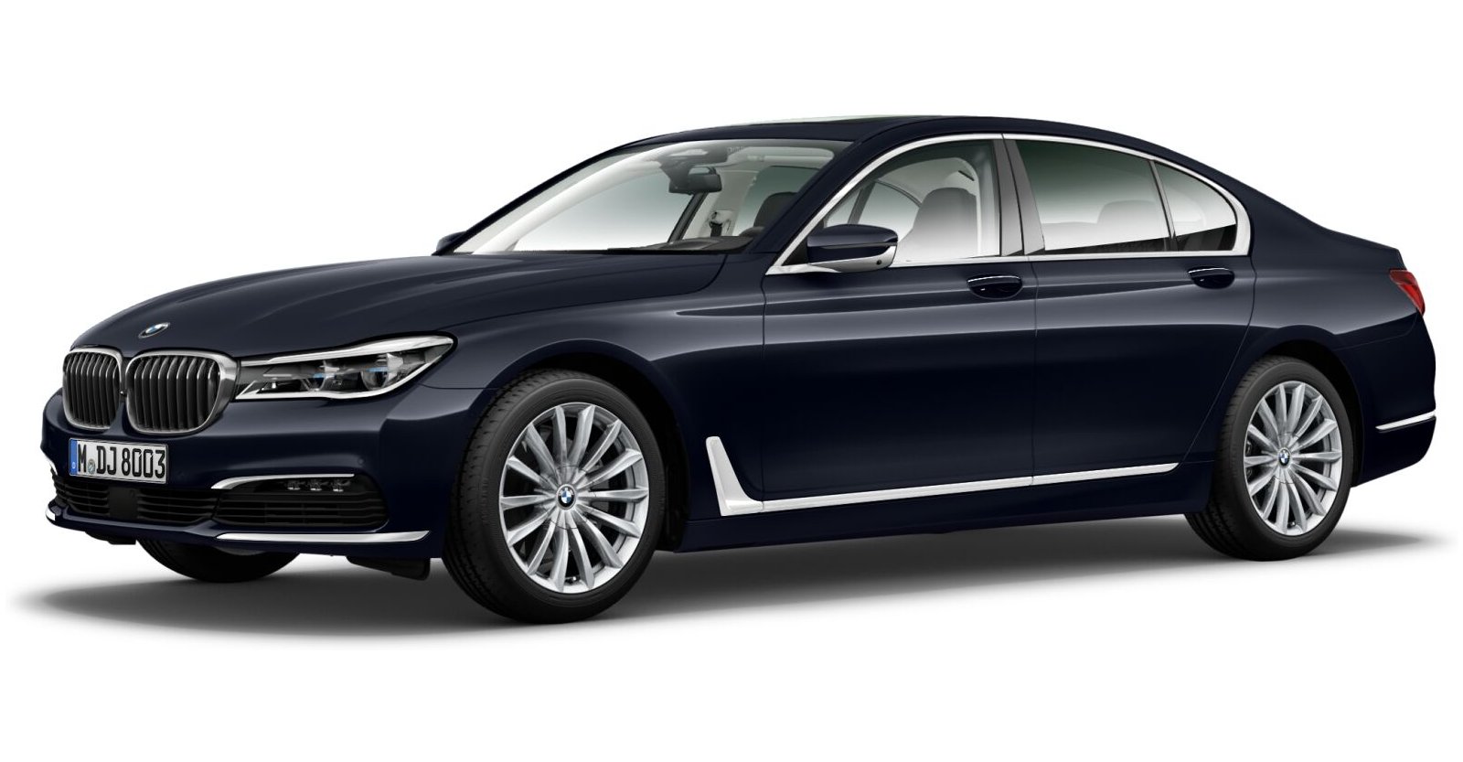 BMW BMW 7er in Blau von vorne BMW BMW 7er in Blau von vorne