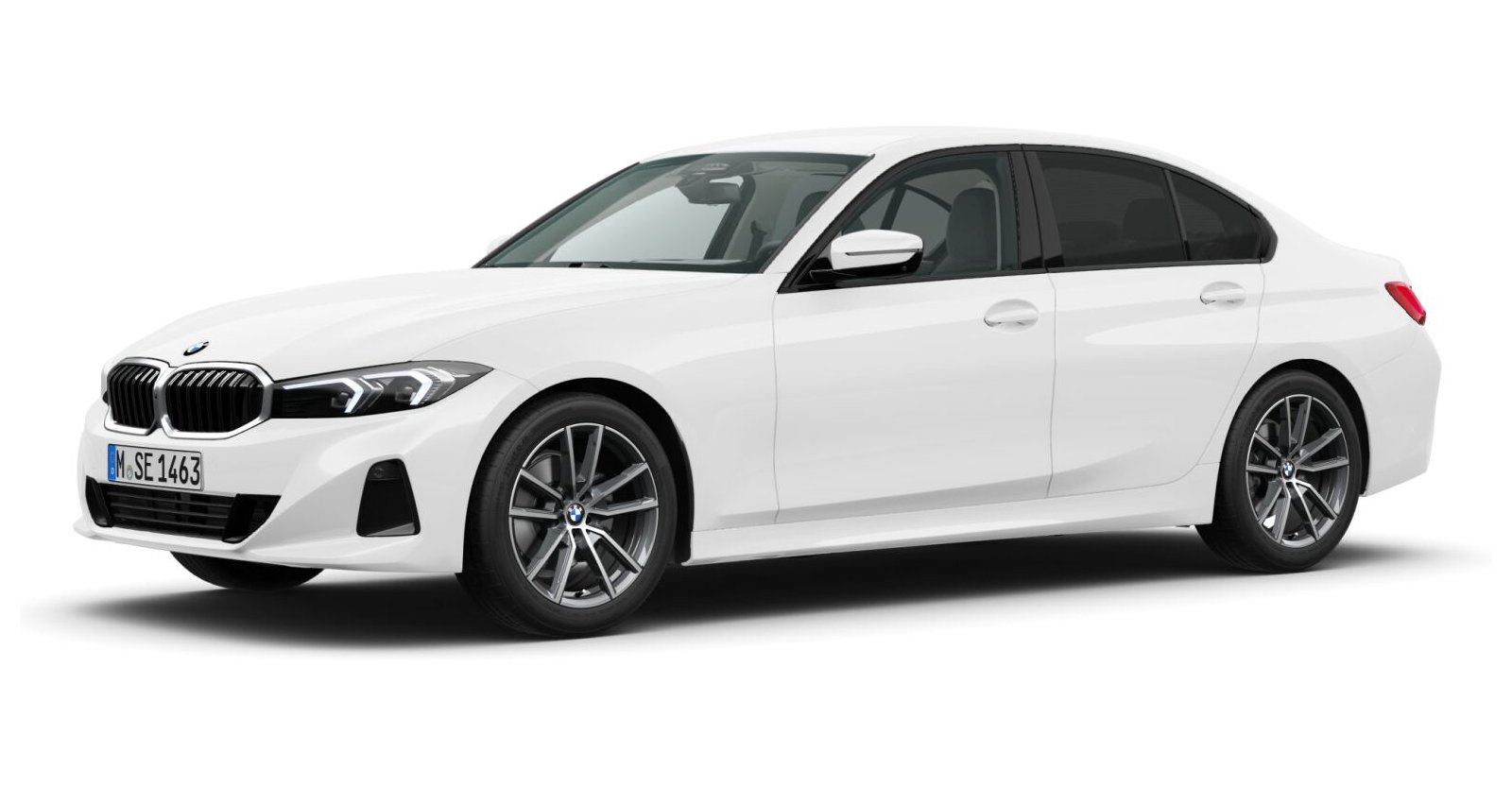 BMW BMW 3er in Weiß von vorne BMW BMW 3er in Weiß von vorne