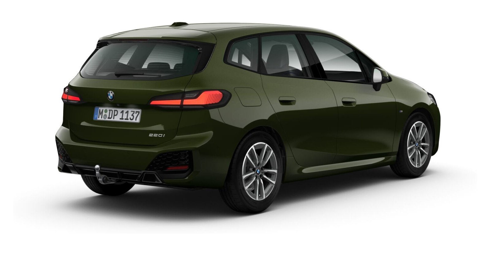 BMW BMW 2er in Grün von hinten
