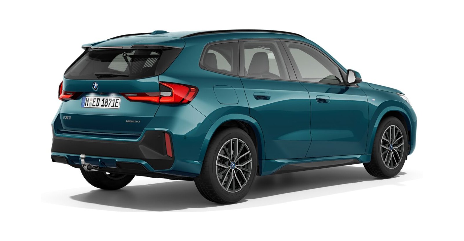 BMW BMW I in Blau von hinten