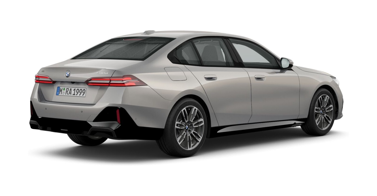 BMW BMW 5er in Grau von hinten BMW BMW 5er in Grau von hinten