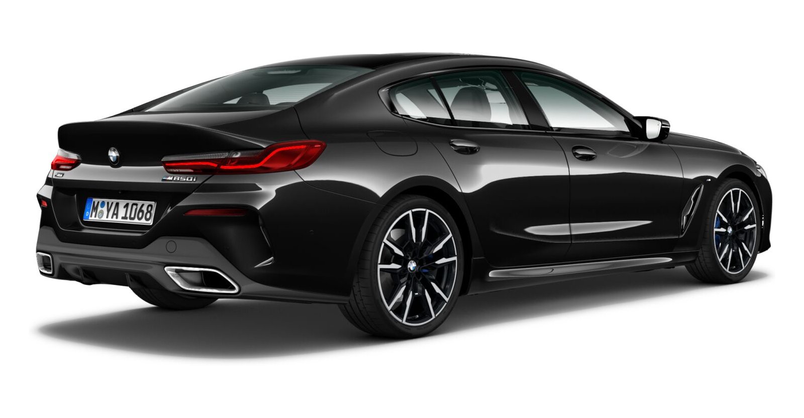 BMW BMW 8er in Schwarz von hinten BMW BMW 8er in Schwarz von hinten